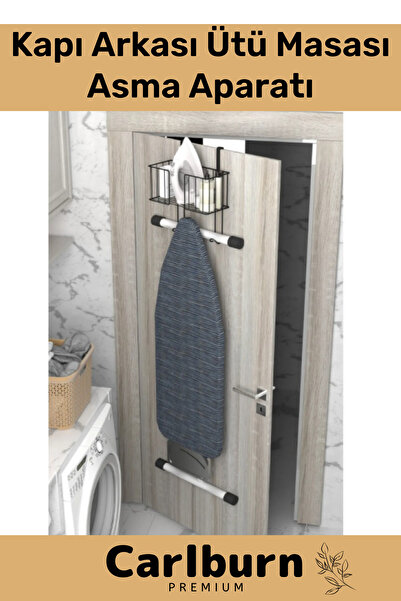 Carlburn Özel Üretim Kapı Arkası Organizer Sağlam Dayanıklı Kolay Montajlu Sprey Ütü Masası Asma Aparatı