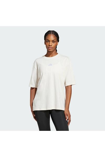 adidas Tricou alb W Yoga G T pentru femei Jd8224