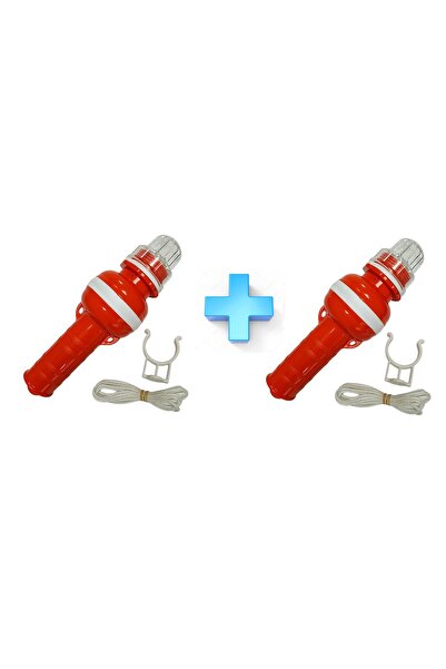 OSAY 2'li Can Simidi Işığı. Led. Işıklı Şamandıra. 2 Pille Çalışır. Çakarlı