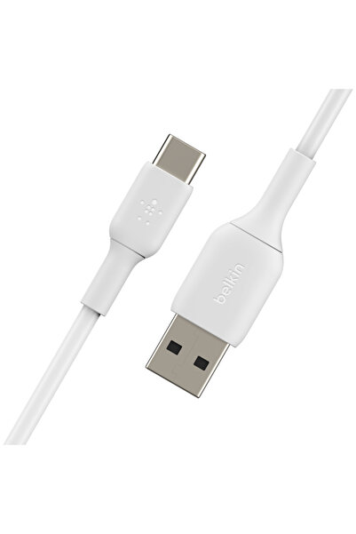 Belkin كابل BoostCharge USB-C إلى USB-A بطول 3 متر باللون الأبيض