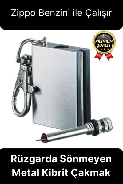 Svein Benzinle Çalışan Rüzgarda Sönmeyen ve Taşınabilir Şık Anahtarlık Tasarı...