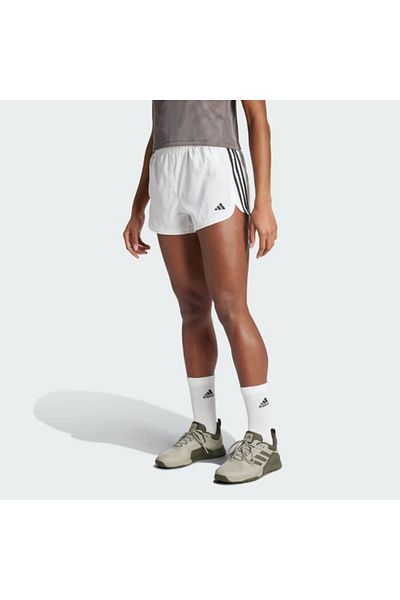 adidas Λευκό γυναικείο σορτς Pacer Wvn High - IS2171