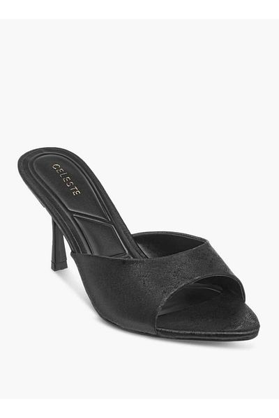 Celeste Women's Open Toe Slip-On Sandals with Stiletto Heels
