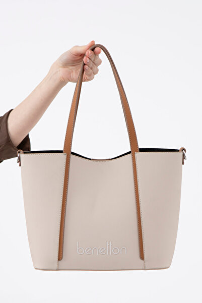 United Colors of Benetton Geantă de umăr Benetton pentru femei - bej/camel BNT1586