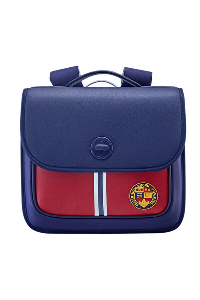 Nohoo حقيبة ظهر مدرسية أفقية لحماية العمود الفقري من Preppy لطلاب المرحلة الابتدائية من 0 إلى 5 سنوات - باللون الأزرق