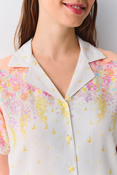 SUWEN Sunset Gömlek Yaka Pijama Takımı