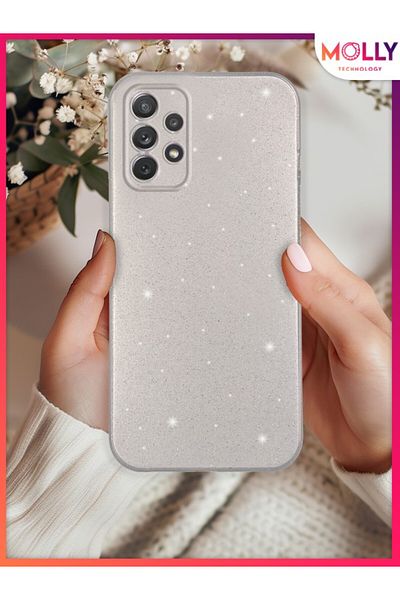 Molly Silver Berry Glitter Shiny Silicone Case for Samsung Galaxy A52