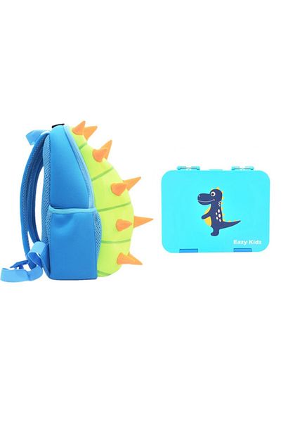 Eazy Kids مجموعة مدرسة ديناصور شائك - أخضر