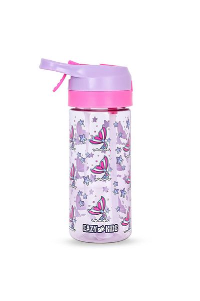 Eazy Kids Tritan Water Bottle with Spray Mermaid Pink, 420ml