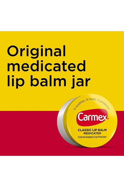 Carmex Medicated Classic Lip Balm Jar Lip Balm 0.25 oz 7.5 Gr