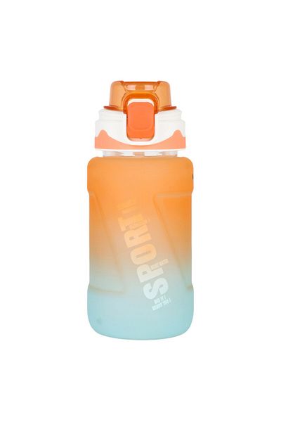 NovaKids Water Bottle 550ml with Straw - Orange
