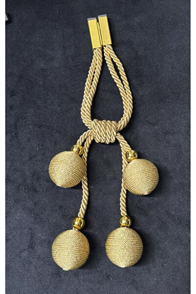 Doğukan perde aksesuarları 4-Piece Magnetic under Bracket - Gold