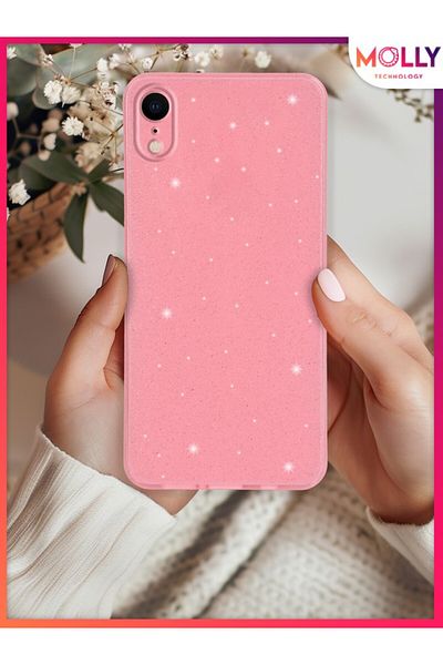 Molly حافظة سيليكون لامعة لهاتف iPhone XR من القطن كاندي بيري