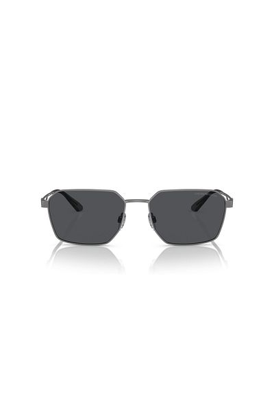 Emporio Armani Man Rectangle Sunglasses- Ea 2140 - Lense Size:57mm - Matte Gunmetal