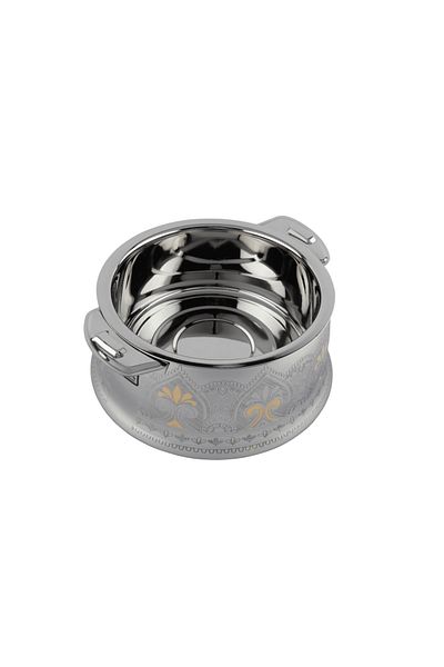 ALSAIF Lojain Hotpot| Color: Silver/gold ; Size: 3500 Milliliter;sku :k4230203/1/35