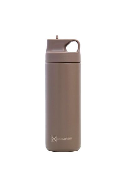 Hydrobrew Insulated Sports Water Bottle - Khaki, 550ml