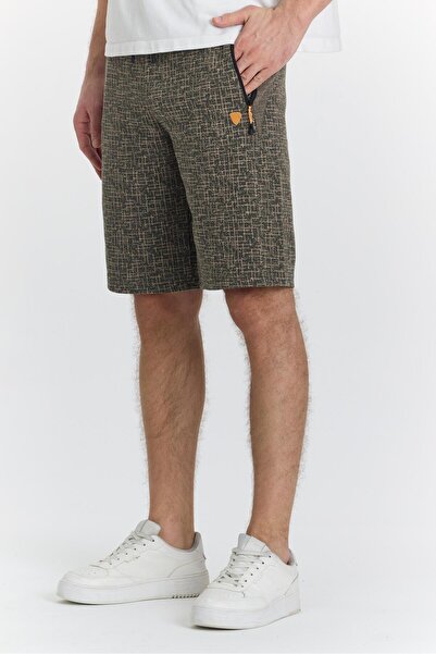 Marco Ferry Ανδρικό σορτς με στάμπα από πολυβαμβάκι Khaki 6047-H