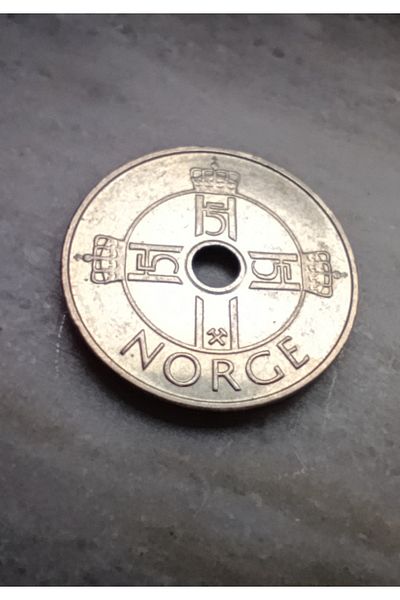 Koleksiyon Norway 1 Krone Sile Fan Mixed Date