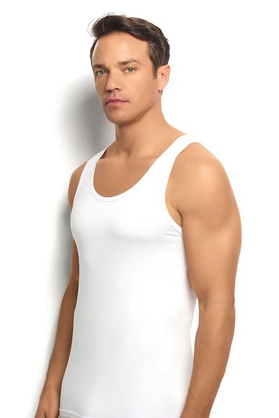 Jiber Men's Economical 2-Piece Boxed Bamboo Anti-Sweat Undershirt