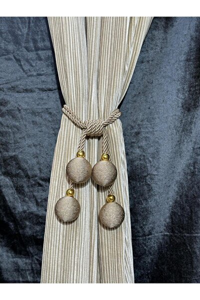 Doğukan perde aksesuarları 4-Piece Magnetic Mink Bracol Set