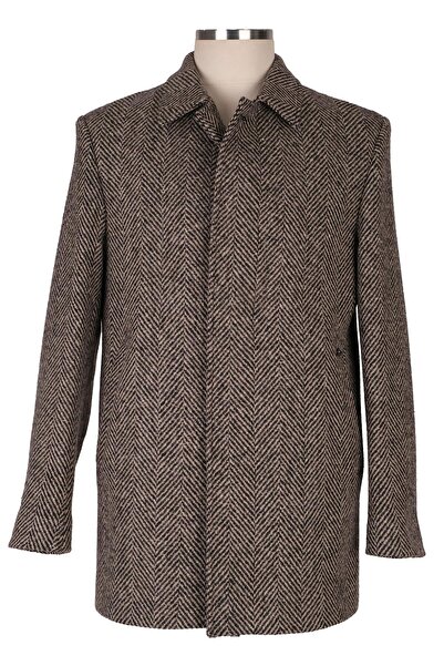 BLU Klasik Yün Balıksırtı Kaban