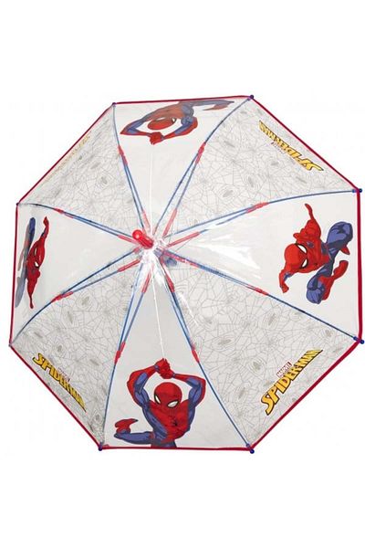 Perletti Umbrela Perletti Spiderman automata rezistenta la vant transparenta 45 cm
