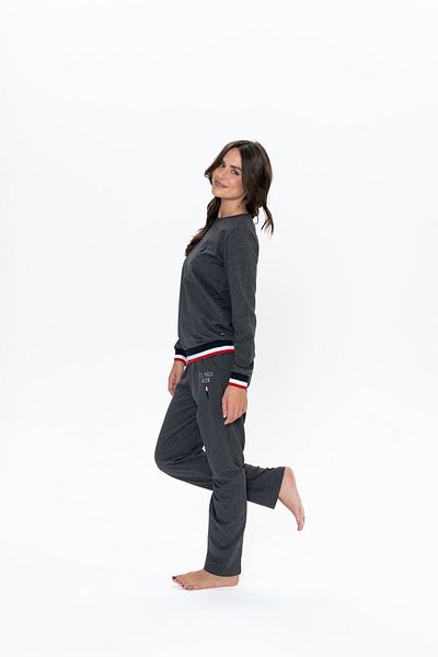U.S. Polo Assn. Women'S, Licensed, Uspa, (Grey Melange), Home Wear 2-Piece Set