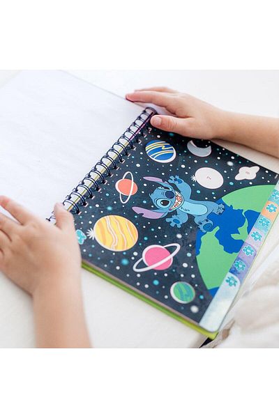 Totum Coloring book & stickers with numbers - Stitch