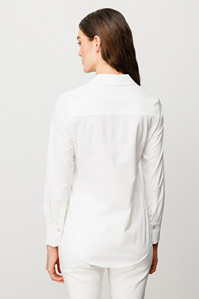 Ekol Düğmeli Poplin Gömlek