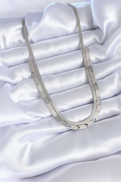 Clariss 316L Steel Silver Color Italian Chain Model Women's Necklace