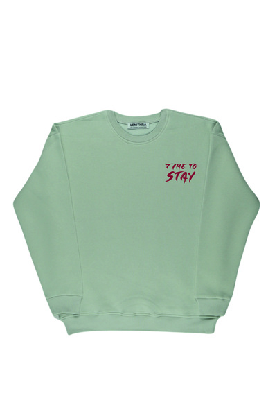 By Caspita Fashion Lenithra Червоний Seek Напис на спині Unisex Oversize Сірий Світшот