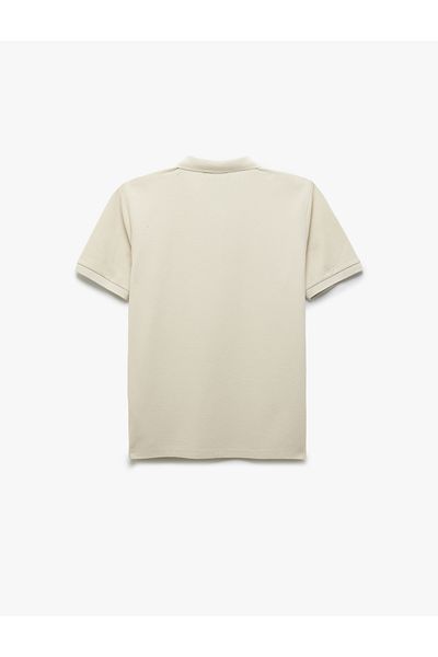 Koton Tricou cu mânecă scurtă, cu gât polo, din bumbac, piqué