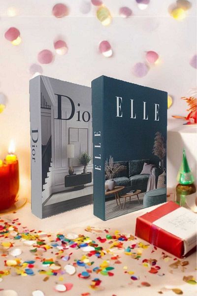 BayCazip Decorative Book Look Box Set of 2 Decorative Book Looking Box