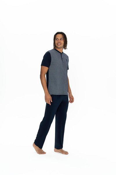 U.S. Polo Assn. Πόλο Ασν. Ανδρικό σετ πιτζάμα 3 τεμαχίων Navy Blue