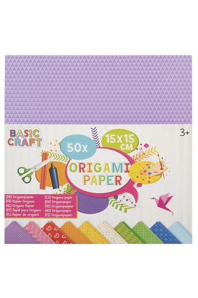 GRAFİX Origami paper 15 x 15 cm, 50 sheets
