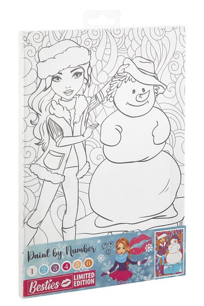 GRAFİX Paint by numbers - Fun with the snowman