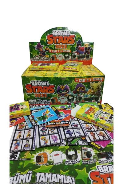RedroX Bralw Starrs 48 Boxed to 2025 Colossal Playing Cards and Album Total 288 Cards and Stickers