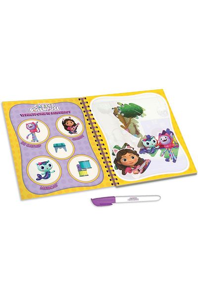 Lisciani Waterbook: Carte de colorat Gabby's Dollhouse