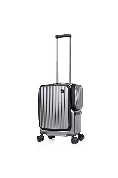 MORANO Morano Smart Cabin Luggage with Large Storage Space and Side Pocket 37-28-50cm Silver