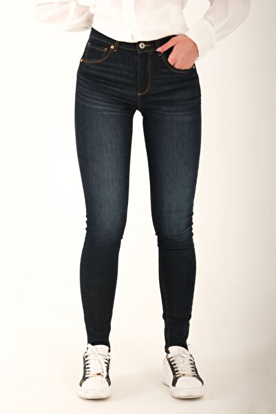 Blues Outlet TOP DE DAMA CU BUSTE LICHRA JEANS DE MARCA JEANS-ALBASTRU MARINE