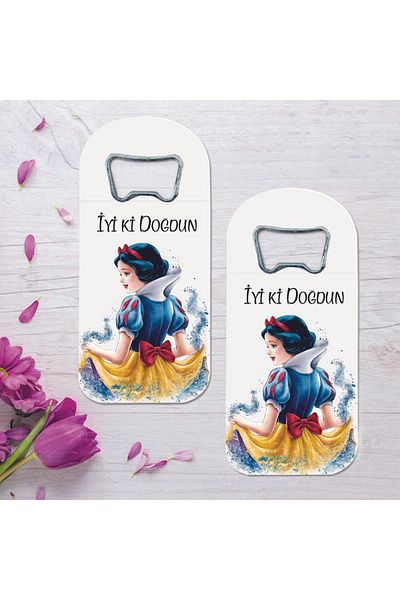 Ege ajans 10Pcs (with Card and Gelatin) Princess Concept Baby Gift Opener Magnet