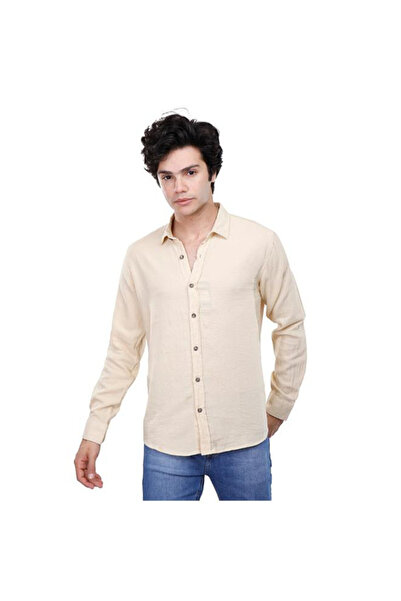 COUP قميص رجالي كاجوال 1200278 مقاس 2xl-بيج