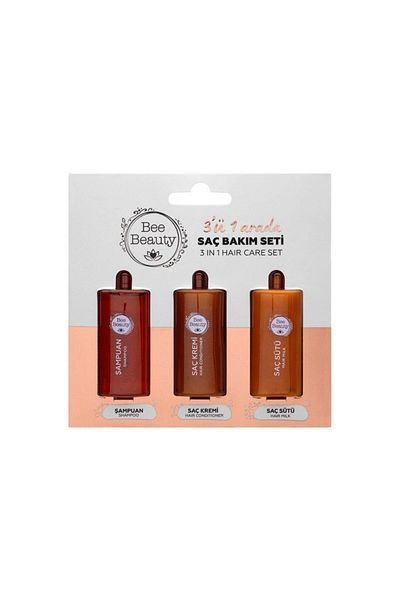 Bee Beauty 3 in 1 Travel Set 3 X 10 ml (Shampoo Conditioner Hair Milk)