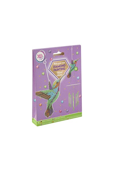 Moxy Creative DIY set, Wind Chimes, Diamond Painting, hummingbird
