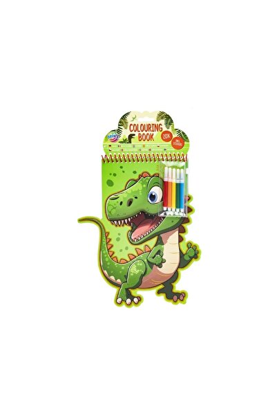 Moxy Set de colorat creativ, carte în formă de animal, stickere și markere, d...