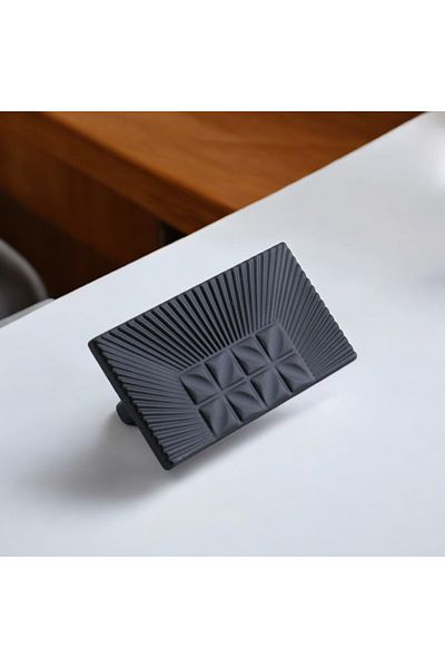 Badem10 Kayi Metal Mâner Negru 64 Mm -6,4 Cm Mobilier Bucătărie Sertar Dulap Dulap Ușă Mânere Mâner