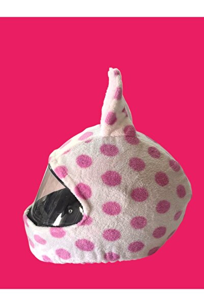 OFEO Home Collection Peluş kask kılıfı , kask süsü , kask aksesuarı, kask kor...