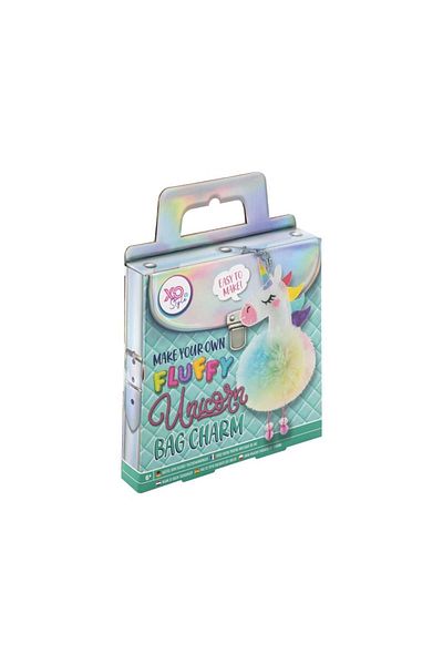 GRAFİX Creative DIY set, Fluffy unicorn keychain