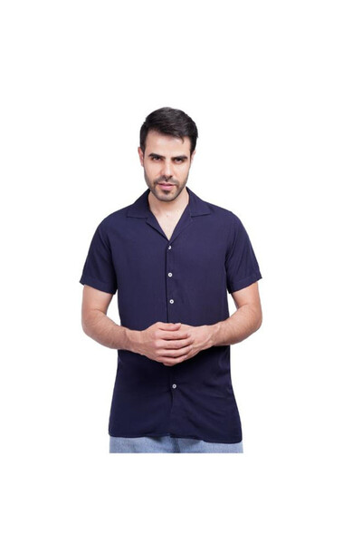 COUP قميص رجالي بأزرار 1200392 مقاس 2xl-أزرق