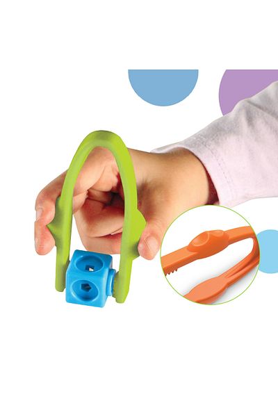 Learning Resources Set of 12 colored tweezers